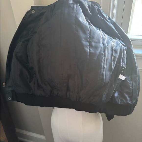 Kids Black Faux Leather Jacket - Picture 6 of 7